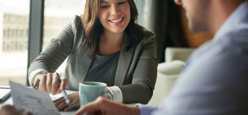 Documents, meeting and business people planning on spreadsheet, data analysis and statistics report for budget