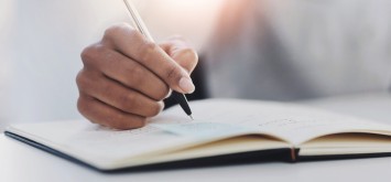 Writing in a handbook