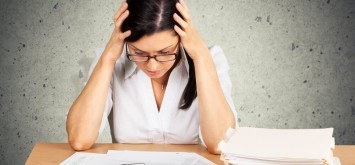 Woman with tax debts