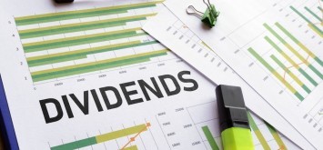 Dividends are shown with financial charts. 